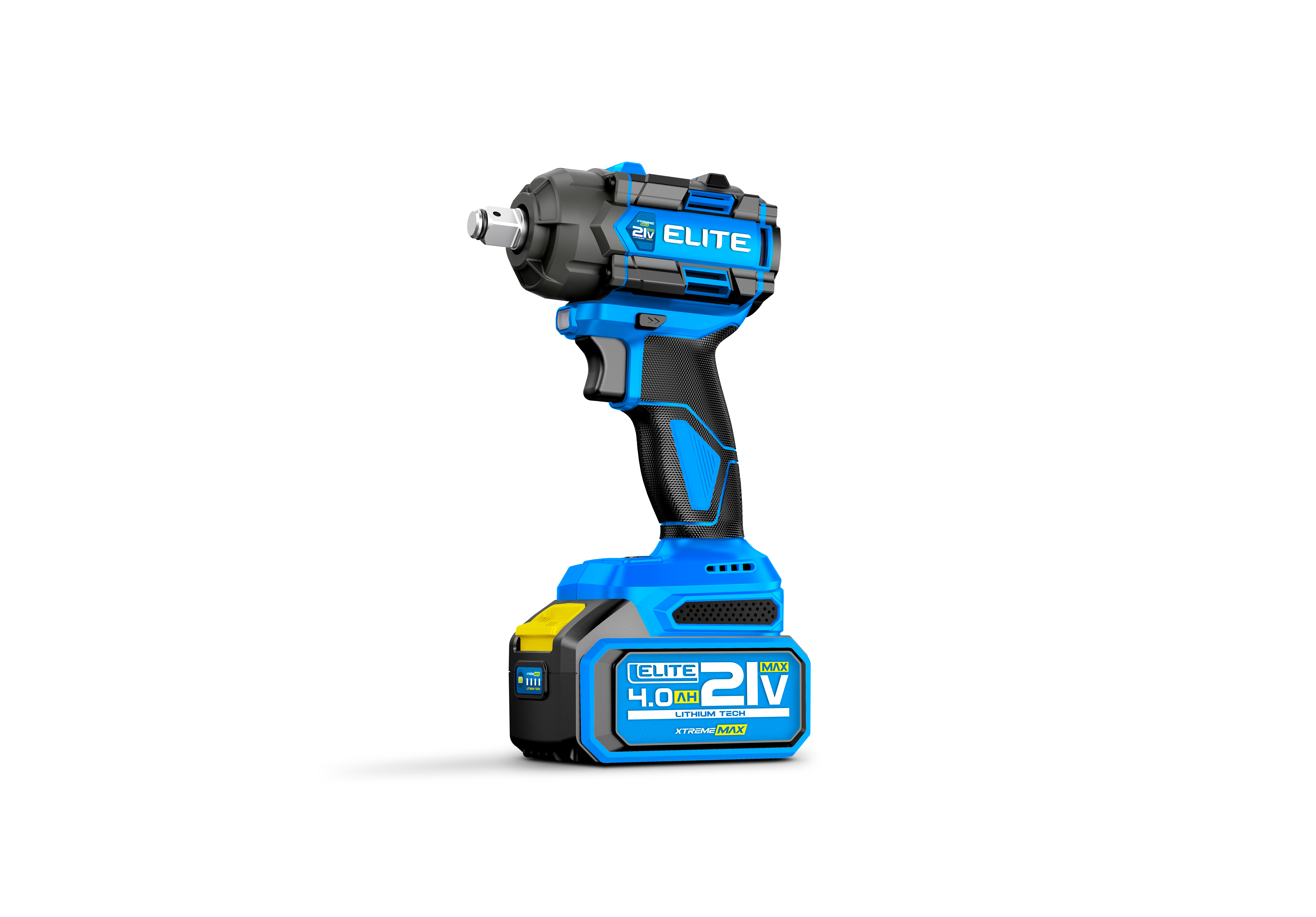 Llave de impacto inalámbrica Elite XIW2155K 21 V brushless cuadrante 1/2" con batería 4 Ah y cargador.